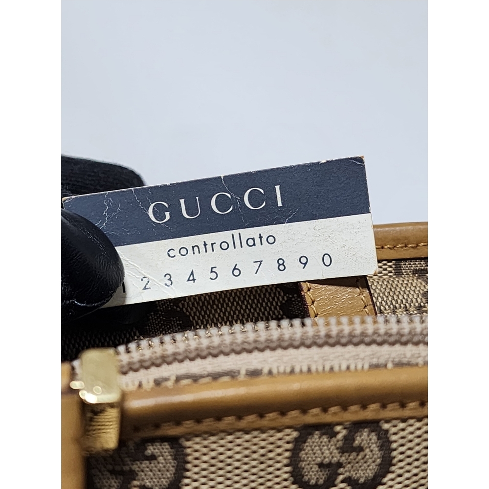 Gucci Vintage Piston Lock Jackie Shoulder Bag Brown/Beige - Picture 5 of 16